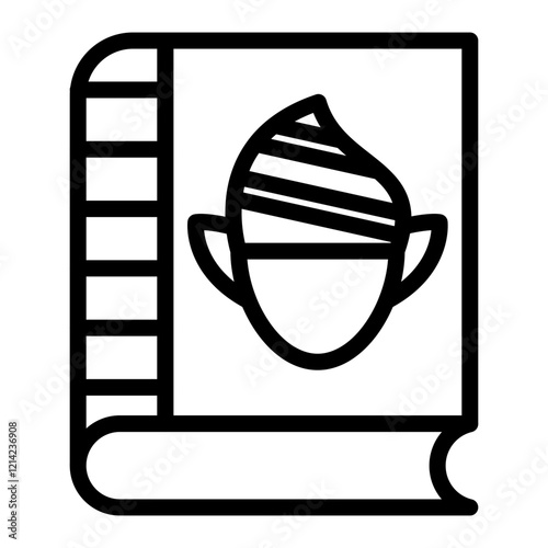 Elven Book Vector Design Icon Style