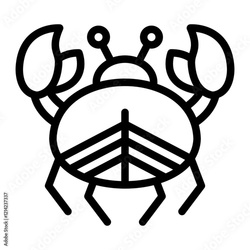 Crab Vector Design Icon Style