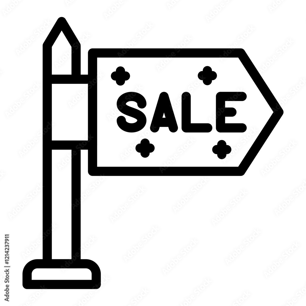 For sale sign Vector Design Icon Style