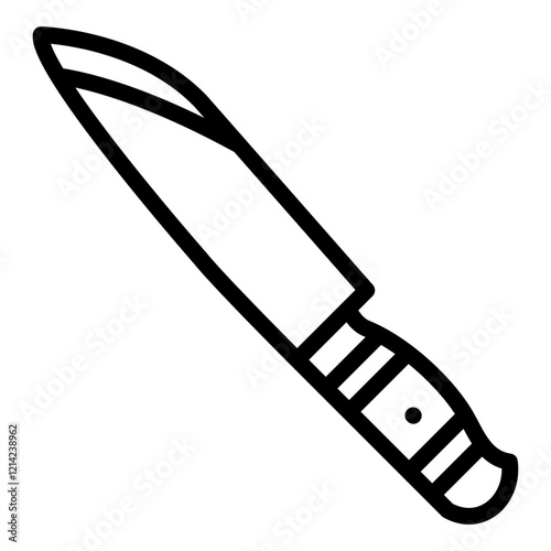 Butcher knife Vector Design Icon Style