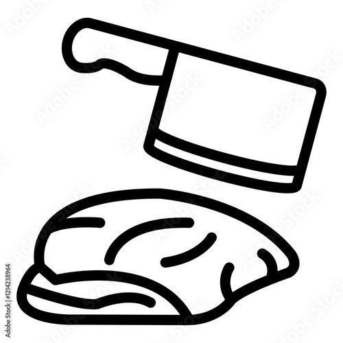 Meat cuts Vector Design Icon Style