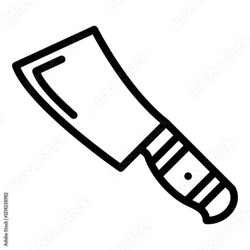 Meat cleaver Vector Design Icon Style