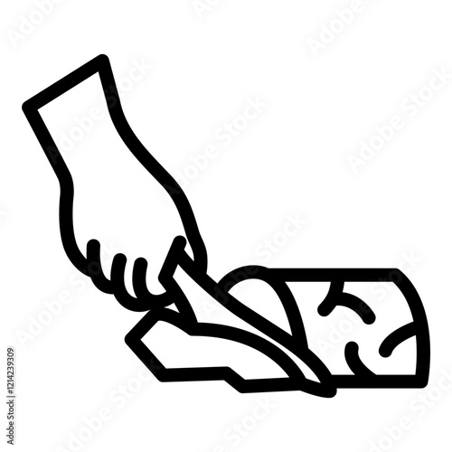 Meat preparation Vector Design Icon Style