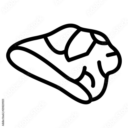 Beef brisket Vector Design Icon Style