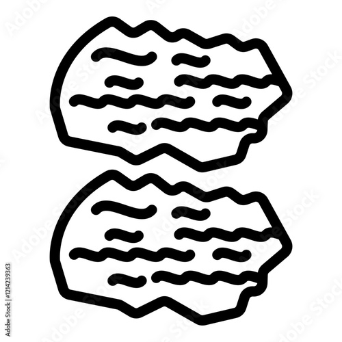 Ground meat Vector Design Icon Style