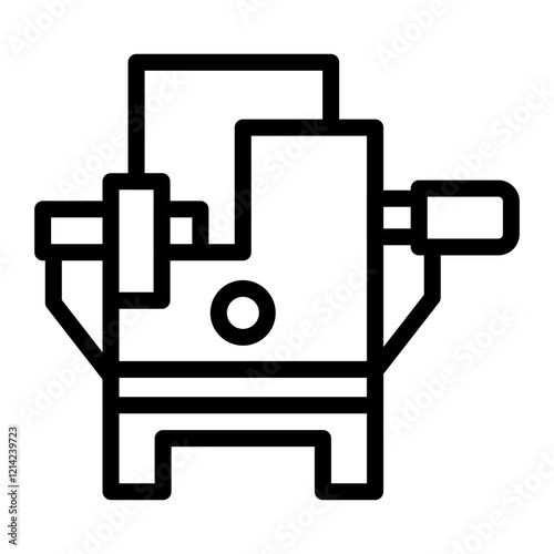 Sawmill equipment Vector Design Icon Style