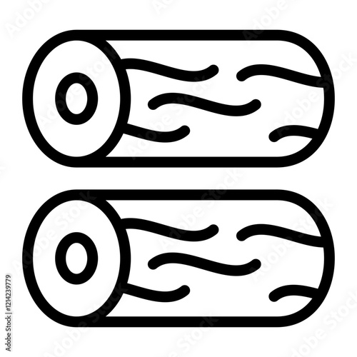 Hardwood lumber Vector Design Icon Style
