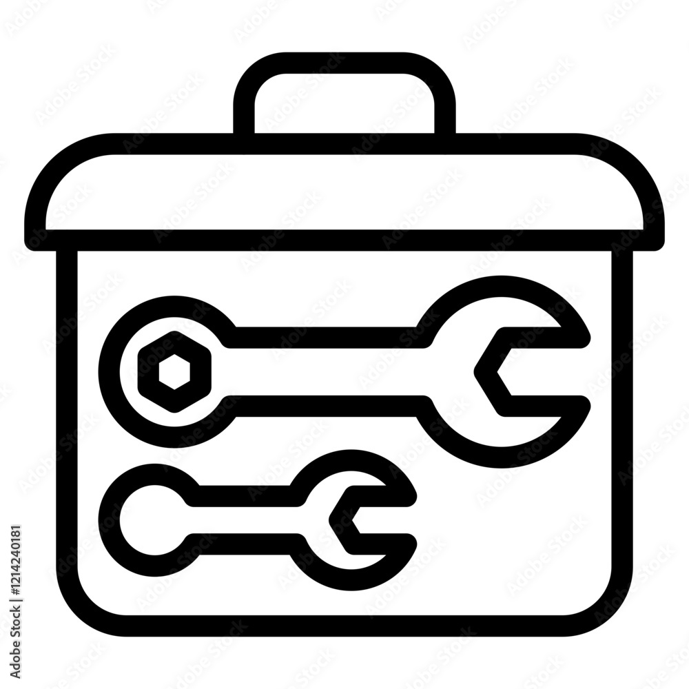 Toolbox Vector Design Icon Style Toolbox Vector Design Icon Style