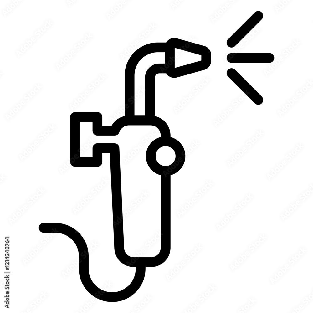 Welding Torch Vector Design Icon Style Welding Torch Vector Design Icon Style
