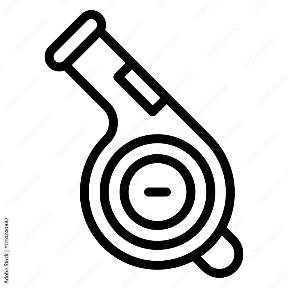 Safety Whistle Vector Design Icon Style Safety Whistle Vector Design Icon Style