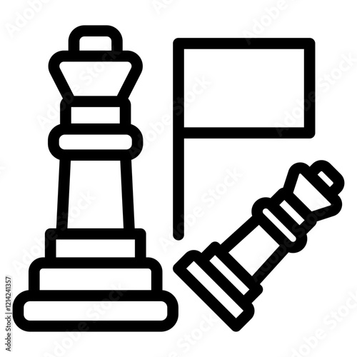 Defeat Vector Design Icon Style