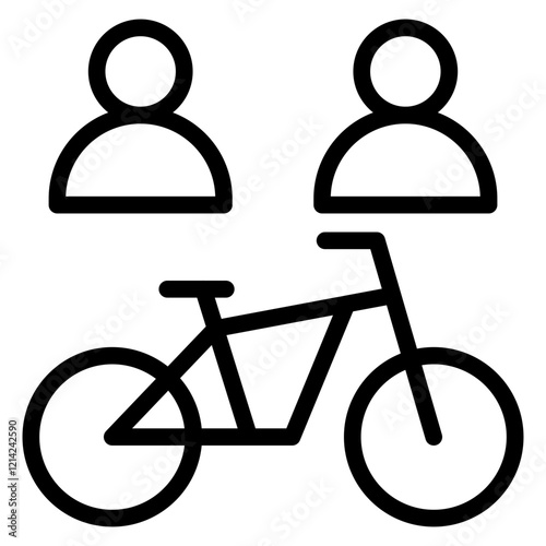 Bike Sharing Vector Design Icon Style