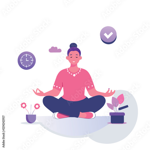 Peaceful Meditation at a Balanced Time