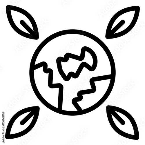 Environmental Impact Vector Design Icon Style