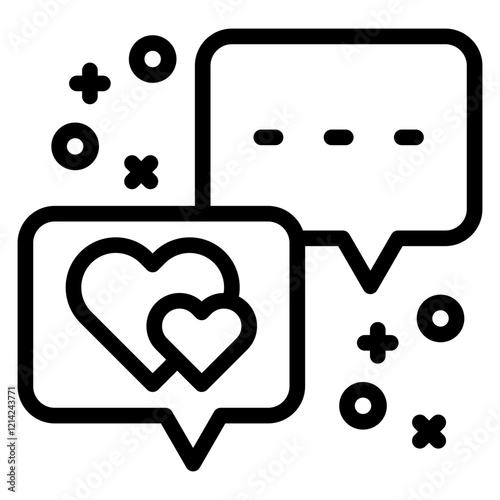 Love Confession Vector Design Icon Style