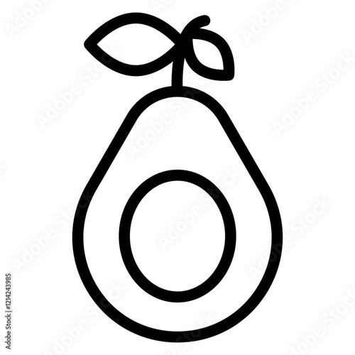 Avocado Vector Design Icon Style