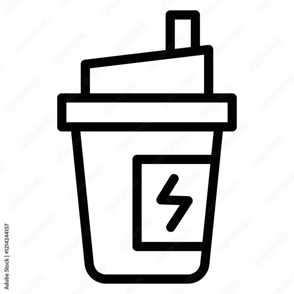 Protein Shake Vector Design Icon Style Protein Shake Vector Design Icon Style