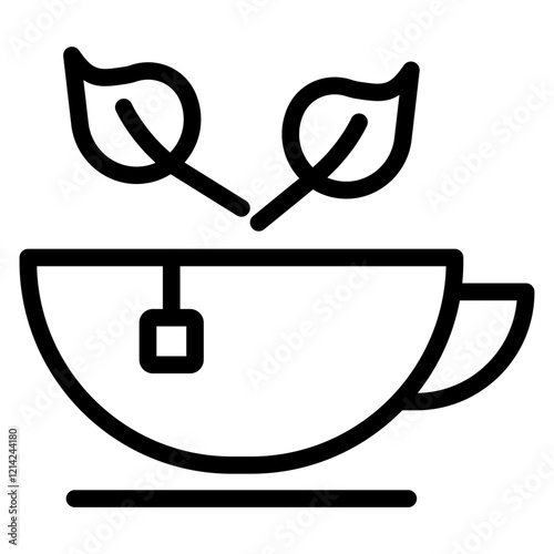 Green Tea Vector Design Icon Style