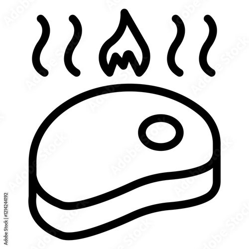 Pork Tenderloin Vector Design Icon Style