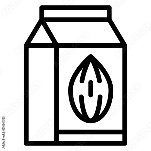 Almond Milk Vector Design Icon Style