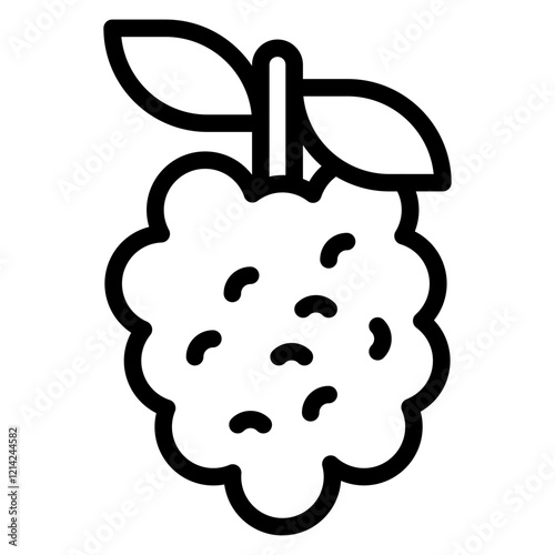 Raspberries Vector Design Icon Style
