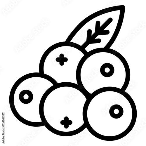 Cranberries Vector Design Icon Style