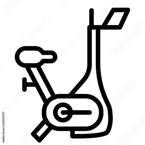 Exercise Bike Vector Design Icon Style