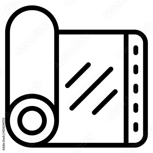 Yoga Mat Vector Design Icon Style