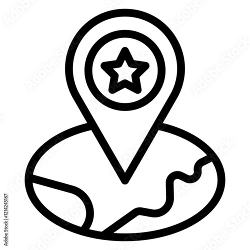 Pinpoint Vector Design Icon Style