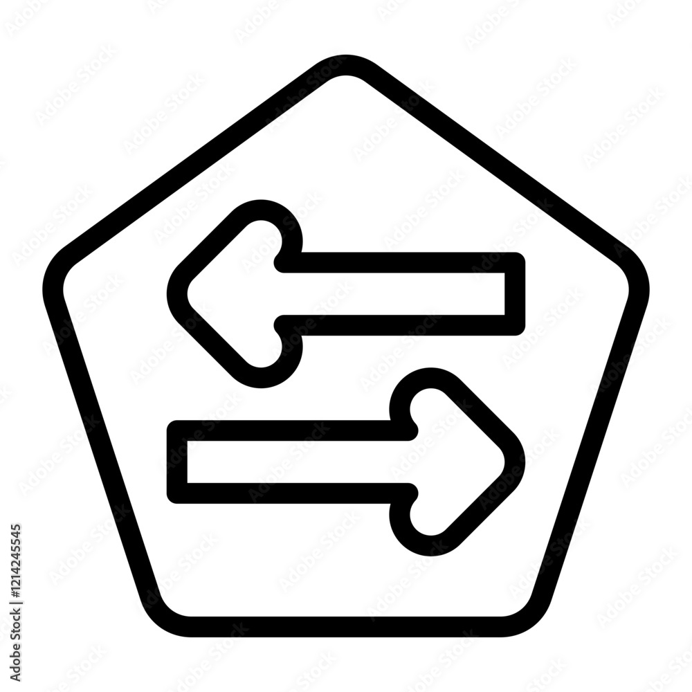 Directional Arrow Vector Design Icon Style Directional Arrow Vector Design Icon Style