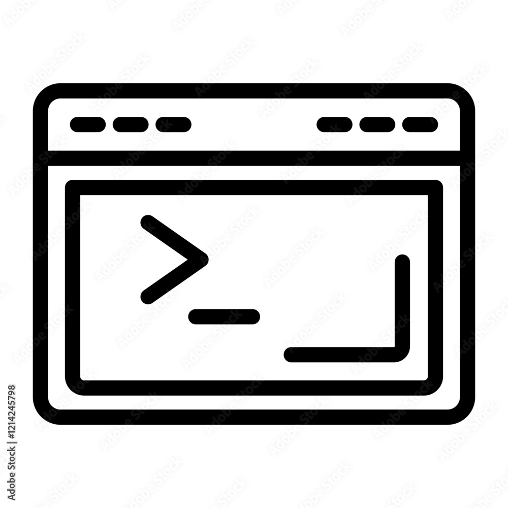Console Vector Design Icon Style