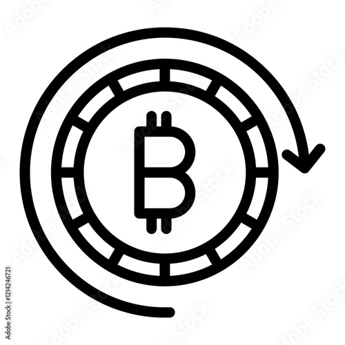 Cryptocurrency Vector Design Icon Style