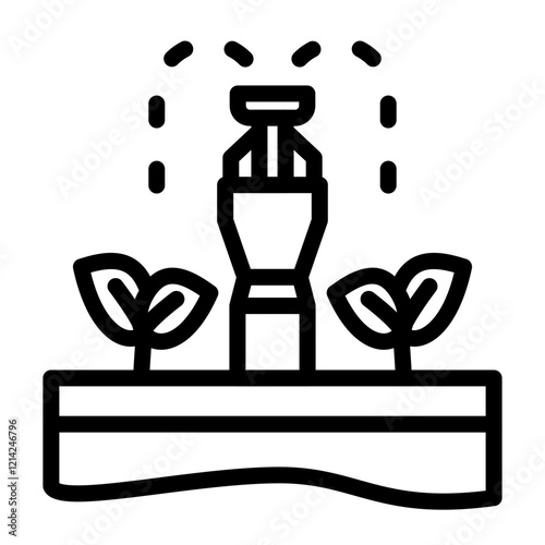 Irrigation System Vector Design Icon Style