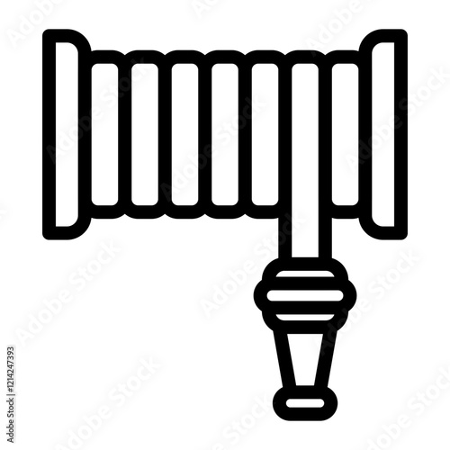 Watering Hose Reel Vector Design Icon Style