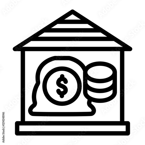 Mortgage Vector Design Icon Style