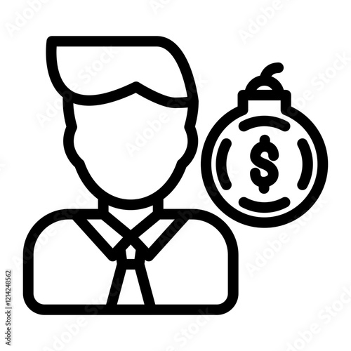 Student Loan Debt Vector Design Icon Style