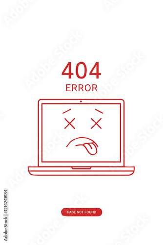 404 error with icon notebook design template for website with white background graphic
