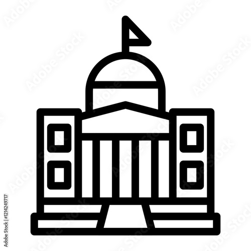 Municipal Administration Vector Design Icon Style