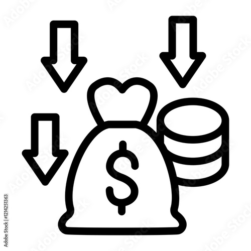 Bankruptcy Vector Design Icon Style