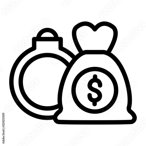 Debt Default Vector Design Icon Style