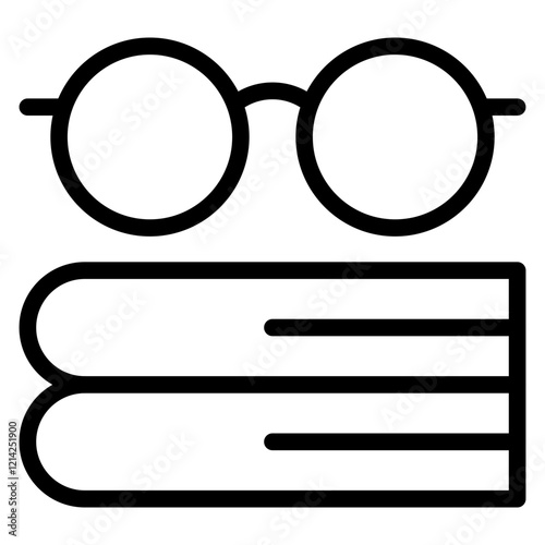 Reading Glasses Vector Design Icon Style