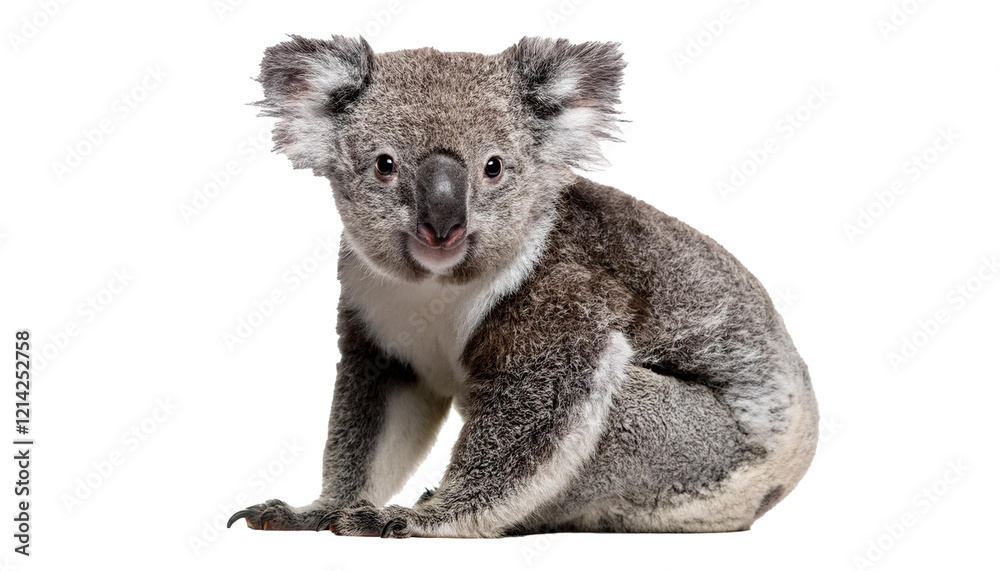 Koala in front of a white background Koala in front of a white background