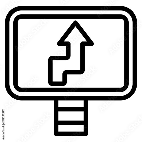 Yield Sign Vector Design Icon Style