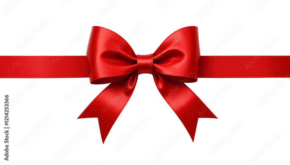 Red bow isolated on transparent or white background, png
Red bow isolated on transparent or white background, png