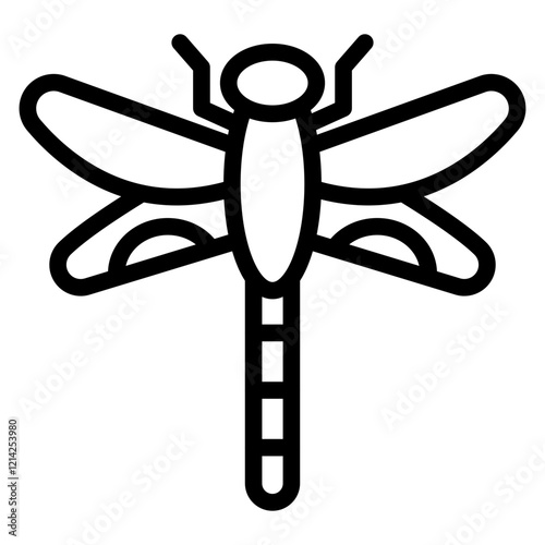 Dragon fly Vector Design Icon Style