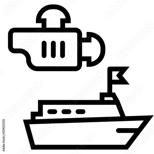 Ship engine Vector Design Icon Style