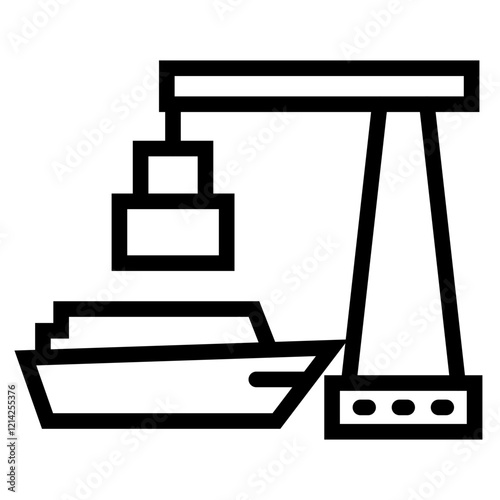 Port of call Vector Design Icon Style