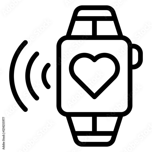 Wearable tech software Vector Design Icon Style