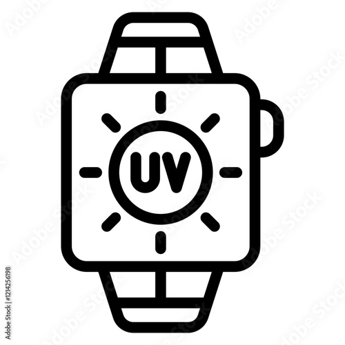 UV exposure Vector Design Icon Style