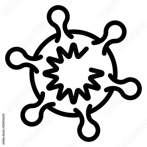 RNA virus Vector Design Icon Style